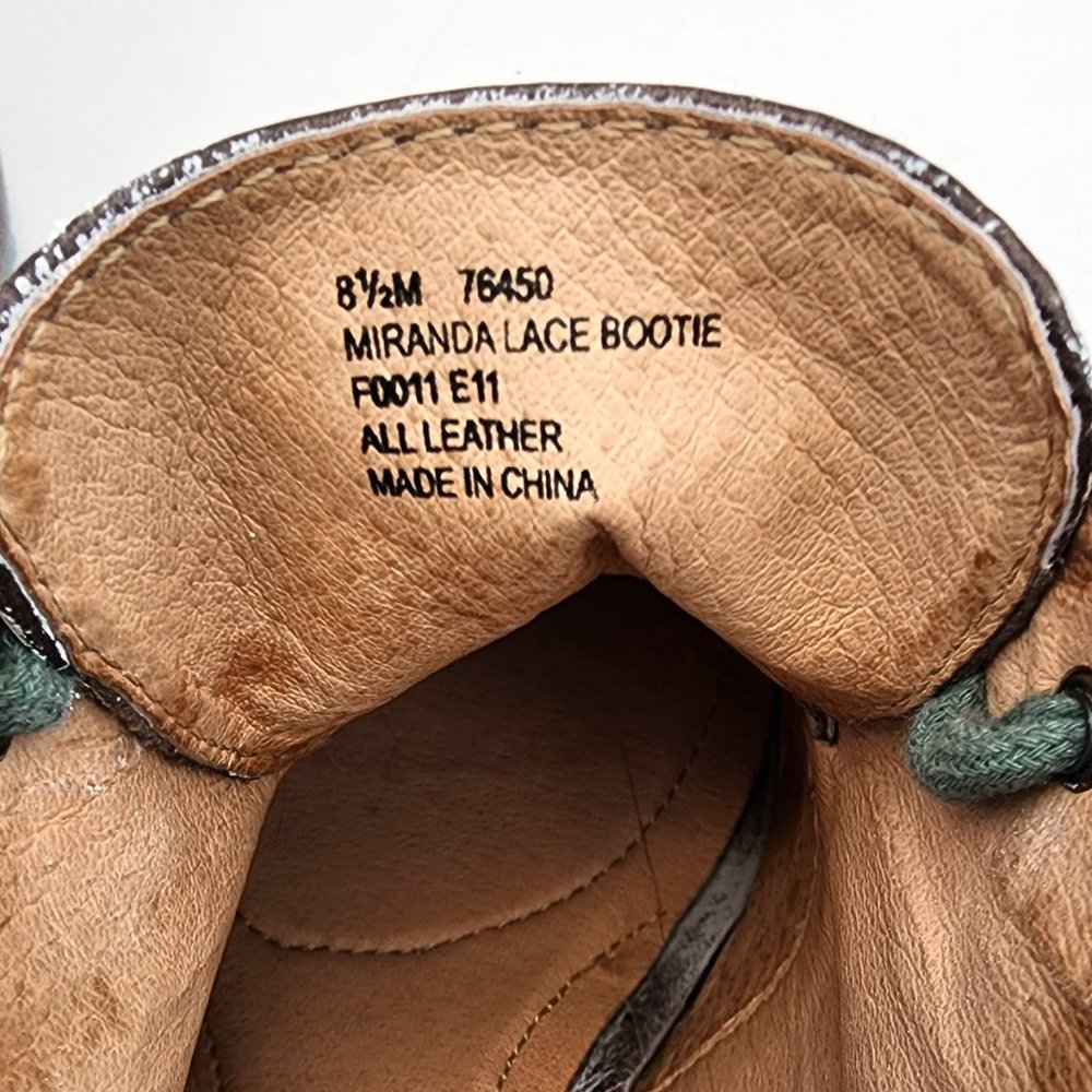 Frye Ankle Boots with Green Laces - Picture 7 of 7